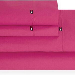 TOMMY HILFIGER a Barbie PINK 4 Pc. QUEEN Sheet Set